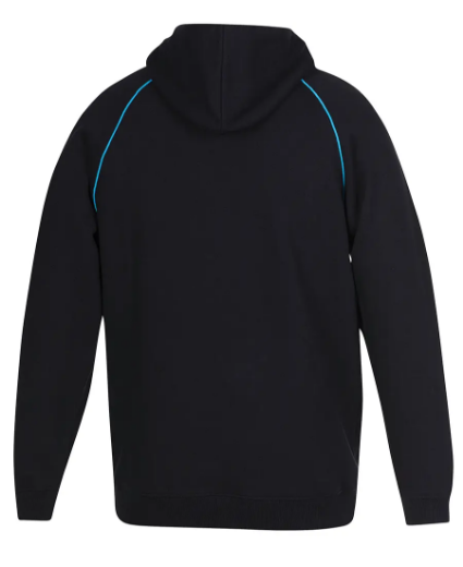 Picture of JB's Wear, Kids and Adults Contrast Fleecy Hoodie- Black Orange - Size XL